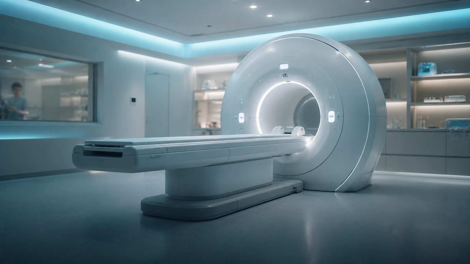 Nükleer tıp bölümünde PET-CT tarayıcı